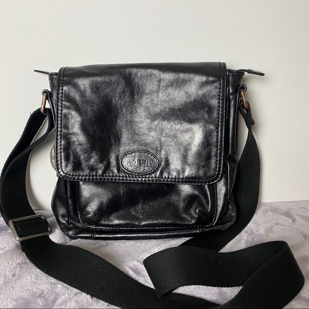 Fossil Black leather bag